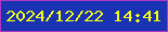 文字の大きさ：3、枠の色：af37c4、背景の色：1a33b3、文字の色：f9ff11 無料ブログパーツのブログ時計