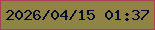 文字の大きさ：2、枠の色：af3d5d、背景の色：918345、文字の色：030c2b 無料ブログパーツのブログ時計