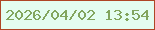 文字の大きさ：1、枠の色：af4626、背景の色：e4fdf0、文字の色：82a55e 無料ブログパーツのブログ時計