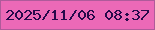 文字の大きさ：1、枠の色：af5a9a、背景の色：ec69b7、文字の色：27094b 無料ブログパーツのブログ時計