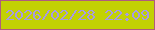 文字の大きさ：1、枠の色：af5c7d、背景の色：c2d103、文字の色：a79be3 無料ブログパーツのブログ時計