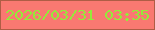 文字の大きさ：4、枠の色：af5d45、背景の色：f97971、文字の色：94eb39 無料ブログパーツのブログ時計