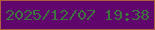 文字の大きさ：4、枠の色：af5f40、背景の色：60056c、文字の色：40743f 無料ブログパーツのブログ時計