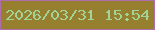 文字の大きさ：1、枠の色：af6eaa、背景の色：967f2e、文字の色：a2d397 無料ブログパーツのブログ時計