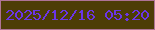 文字の大きさ：4、枠の色：af7397、背景の色：4d3d07、文字の色：6b35e7 無料ブログパーツのブログ時計