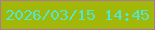 文字の大きさ：4、枠の色：af779b、背景の色：a1b808、文字の色：52e6ce 無料ブログパーツのブログ時計