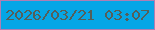 文字の大きさ：2、枠の色：af7eb3、背景の色：05a6e6、文字の色：545f5a 無料ブログパーツのブログ時計