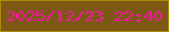文字の大きさ：1、枠の色：af8a06、背景の色：7d5815、文字の色：f416a1 無料ブログパーツのブログ時計