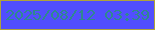 文字の大きさ：2、枠の色：afa33b、背景の色：514efe、文字の色：2f888f 無料ブログパーツのブログ時計