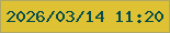 文字の大きさ：1、枠の色：afa865、背景の色：dfc134、文字の色：054c4b 無料ブログパーツのブログ時計