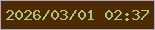 文字の大きさ：1、枠の色：afaab7、背景の色：4e2a02、文字の色：afc56e 無料ブログパーツのブログ時計