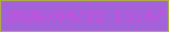 文字の大きさ：5、枠の色：afac48、背景の色：a462da、文字の色：ce4add 無料ブログパーツのブログ時計