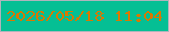 文字の大きさ：4、枠の色：afb4bc、背景の色：05bf94、文字の色：d87802 無料ブログパーツのブログ時計