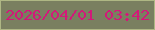 文字の大きさ：5、枠の色：afb784、背景の色：7a7f60、文字の色：d21979 無料ブログパーツのブログ時計