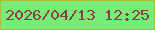 文字の大きさ：3、枠の色：afbe2e、背景の色：79eb76、文字の色：8a4145 無料ブログパーツのブログ時計