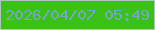 文字の大きさ：1、枠の色：afc4ba、背景の色：39c115、文字の色：78a5ca 無料ブログパーツのブログ時計