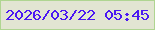 文字の大きさ：2、枠の色：afd591、背景の色：e2e5d2、文字の色：4b17f2 無料ブログパーツのブログ時計