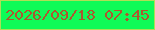 文字の大きさ：3、枠の色：afdf56、背景の色：0ffb57、文字の色：ac582f 無料ブログパーツのブログ時計