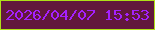 文字の大きさ：4、枠の色：afe018、背景の色：62183c、文字の色：a520fe 無料ブログパーツのブログ時計