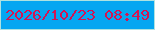 文字の大きさ：2、枠の色：afe2e1、背景の色：06a6f1、文字の色：d31454 無料ブログパーツのブログ時計