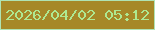 文字の大きさ：5、枠の色：afe3b4、背景の色：a68828、文字の色：aee891 無料ブログパーツのブログ時計