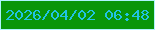 文字の大きさ：3、枠の色：aff4fd、背景の色：099609、文字の色：21c3e3 無料ブログパーツのブログ時計