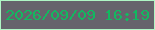 文字の大きさ：1、枠の色：aff6c5、背景の色：66636c、文字の色：13b860 無料ブログパーツのブログ時計