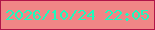 文字の大きさ：4、枠の色：b01549、背景の色：f08686、文字の色：1bfcbd 無料ブログパーツのブログ時計