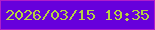 文字の大きさ：1、枠の色：b01dca、背景の色：6700dc、文字の色：b6d241 無料ブログパーツのブログ時計