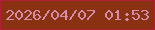 文字の大きさ：1、枠の色：b01f33、背景の色：8a3111、文字の色：d38da8 無料ブログパーツのブログ時計
