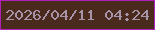 文字の大きさ：2、枠の色：b01fbc、背景の色：4a2a1c、文字の色：a894a8 無料ブログパーツのブログ時計