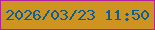 文字の大きさ：2、枠の色：b0229f、背景の色：ce9420、文字の色：0b5d9b 無料ブログパーツのブログ時計