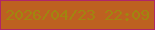 文字の大きさ：5、枠の色：b02668、背景の色：bd6120、文字の色：a1850f 無料ブログパーツのブログ時計