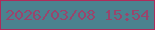 文字の大きさ：2、枠の色：b02b5a、背景の色：4b828f、文字の色：99456c 無料ブログパーツのブログ時計