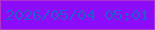 文字の大きさ：2、枠の色：b032cb、背景の色：8c0cfa、文字の色：2859cf 無料ブログパーツのブログ時計