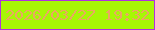 文字の大きさ：3、枠の色：b032df、背景の色：a7f705、文字の色：eba762 無料ブログパーツのブログ時計