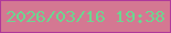 文字の大きさ：4、枠の色：b0389b、背景の色：d47892、文字の色：6dd590 無料ブログパーツのブログ時計