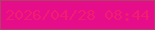 文字の大きさ：3、枠の色：b0426a、背景の色：e50d8a、文字の色：f11d71 無料ブログパーツのブログ時計