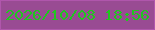 文字の大きさ：3、枠の色：b056ac、背景の色：994b93、文字の色：20c620 無料ブログパーツのブログ時計