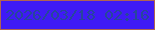 文字の大きさ：3、枠の色：b06351、背景の色：3f1af5、文字の色：27469c 無料ブログパーツのブログ時計