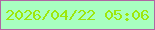 文字の大きさ：1、枠の色：b066a3、背景の色：a8ffc0、文字の色：9de70d 無料ブログパーツのブログ時計
