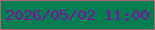 文字の大きさ：2、枠の色：b06773、背景の色：027e51、文字の色：810da3 無料ブログパーツのブログ時計