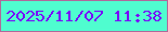 文字の大きさ：4、枠の色：b0699b、背景の色：4ffdcf、文字の色：7808f9 無料ブログパーツのブログ時計