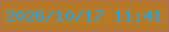 文字の大きさ：4、枠の色：b06d61、背景の色：b67a27、文字の色：13aafe 無料ブログパーツのブログ時計