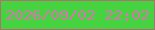 文字の大きさ：5、枠の色：b06f75、背景の色：45d440、文字の色：d976b1 無料ブログパーツのブログ時計