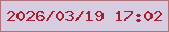 文字の大きさ：4、枠の色：b07278、背景の色：d8cce1、文字の色：a42031 無料ブログパーツのブログ時計