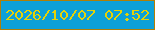 文字の大きさ：3、枠の色：b07e06、背景の色：0da0d8、文字の色：e5d207 無料ブログパーツのブログ時計