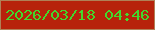 文字の大きさ：3、枠の色：b08057、背景の色：b7220b、文字の色：42d82c 無料ブログパーツのブログ時計