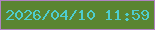 文字の大きさ：1、枠の色：b082c2、背景の色：5a8531、文字の色：4ecdce 無料ブログパーツのブログ時計