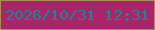 文字の大きさ：5、枠の色：b08a59、背景の色：a9256b、文字の色：1c8788 無料ブログパーツのブログ時計